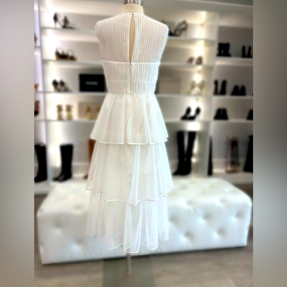 🆕#249 NWT~JONATHAN SIMKHAI Benton Tulle Plisse Midi Dress, Size 4 - Picture 13 of 16